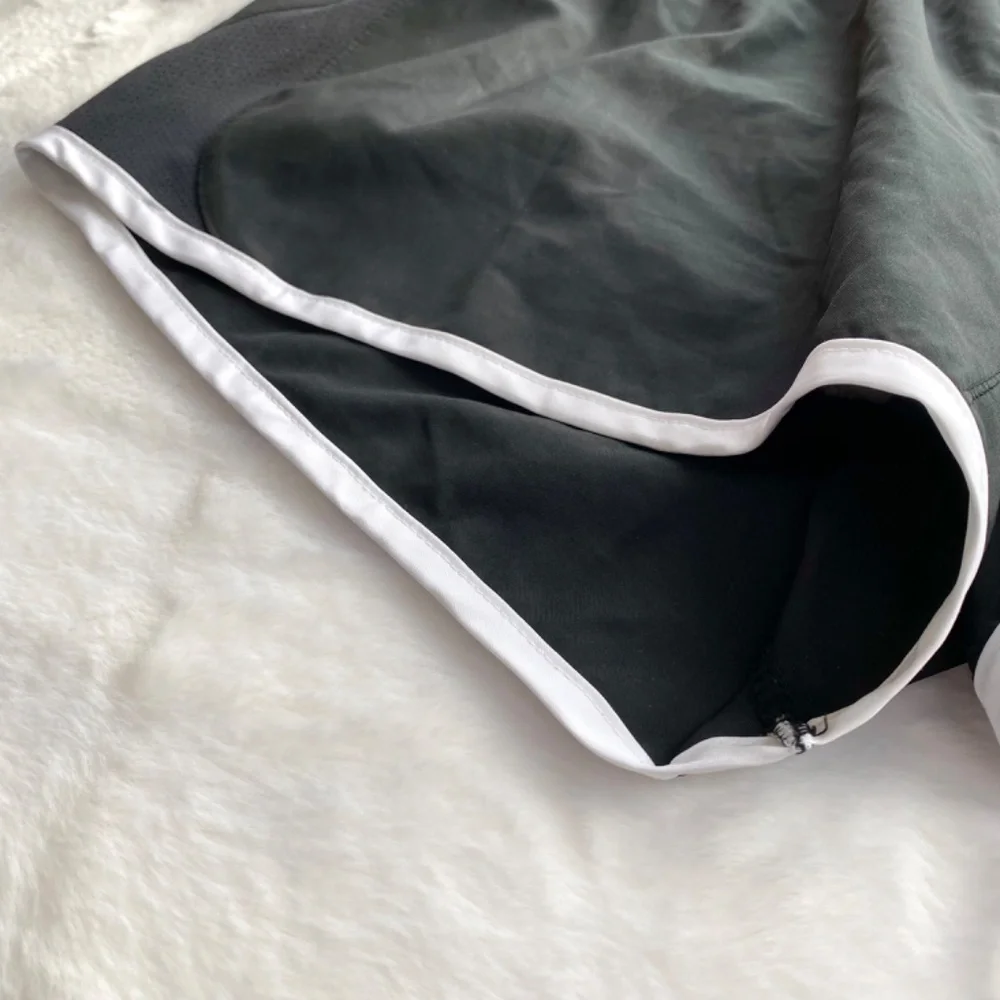 Nike Dri-Fit Running Shorts in Black and White - Picture 3 of 13